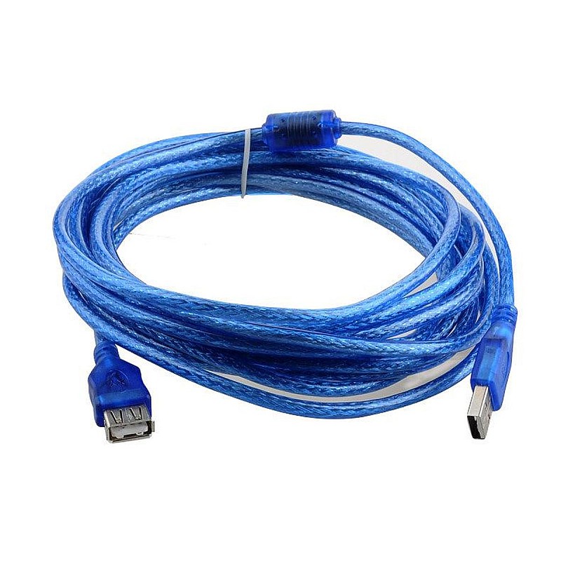KALITON καλώδιο επέκτασης USB 2.0 Τύπου-Α αρσενικό σε USB 2.0  Τύπου-Α θηλυκό μπλε 5m 400300390 OEM