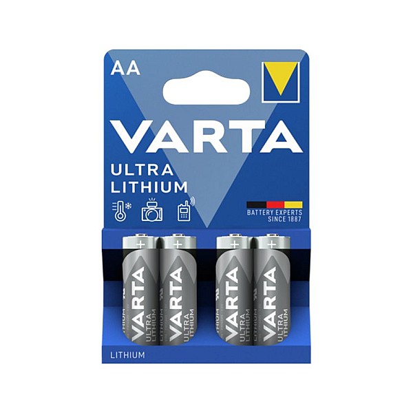 VARTA Ultra Lithium Μπαταρία Λιθίου LR06/AA 4 τεμάχια
