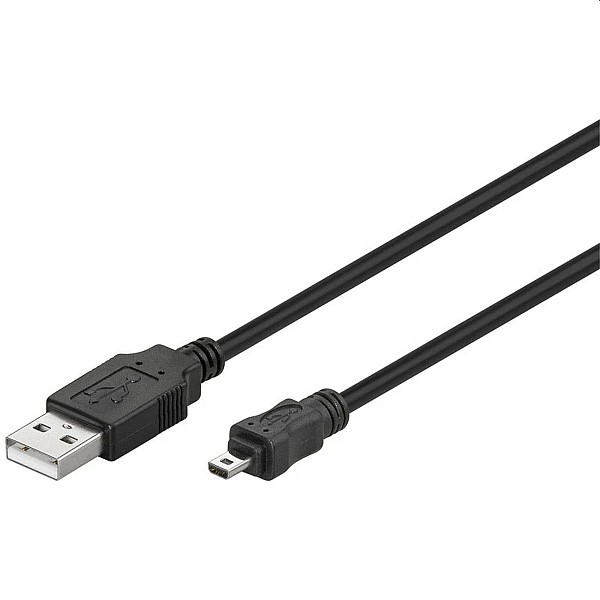 Καλώδιο USB A - USB Mini 2.0m Black 77162 OEM
