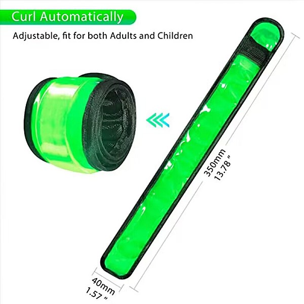 Βραχιόλι φωτιζόμενο Led  Glowing Bracelet σε Πράσινο χρώμα OEM 1τεμ.