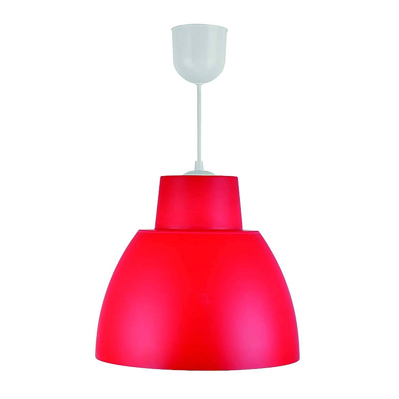 Φωτιστικό Οροφής Κρεμαστό E27 πλαστικό κόκκινο BITEZ-S-300 VITO 4101960