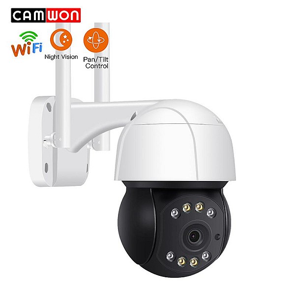 CAMWON WIP-AT200P PTZ WiFi IP κάμερα Auto Tracking 3Mpixels H.265 Νυχτερινή Λήψη (έως 15 μ.) Λευκή-Μαύρη