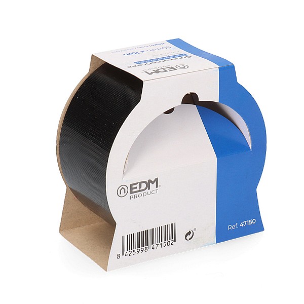 Ταινία Επισκευαστική Μαύρη 10 Μέτρα Duct tape 50mm*10m 47150 EDM Spain