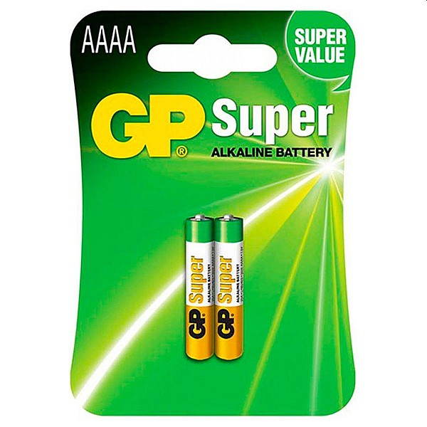 GP Super Alkaline Μπαταρία AAΑA (LR61) 2 τεμ LR8D425