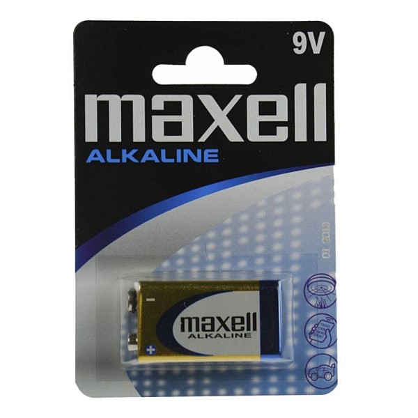 Maxell Αλκαλική Μπαταρία 9V 6LR61 1 τεμάχιο