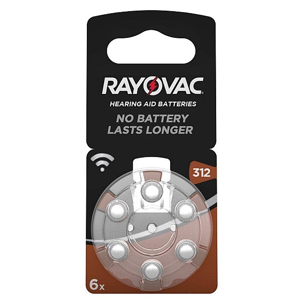 RAYOVAC accoustic special μπαταρίες ακουστικών Βαρηκοΐας 1,4V PR41 τύπου 312 blister 6 τεμαχίων