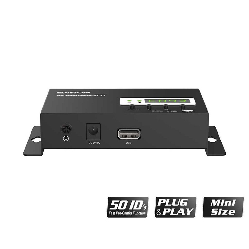 EDISION mini Ψηφιακός HDMI Μονοκάναλος Διαμορφωτής (Modulator)