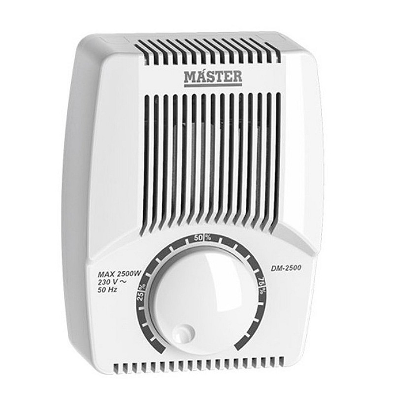 Ηλεκτρονικός ρεοστάτης ρύθμισης επαγγελματικού φωτισμού led και εξαερισμού (dimmer) λευκός DM-2500