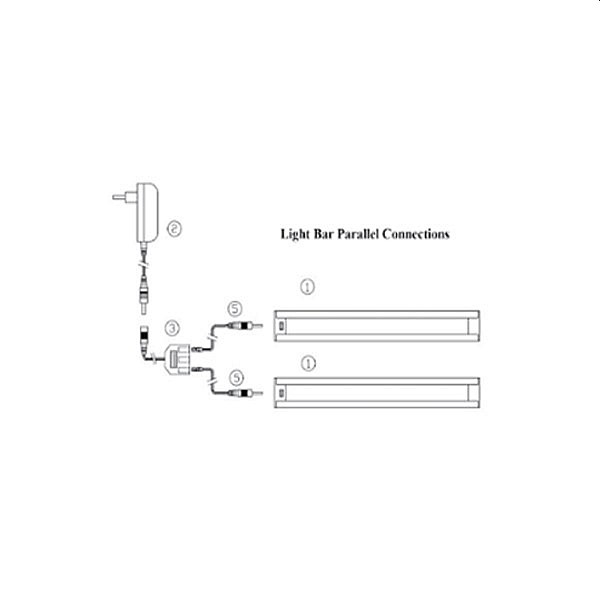 Φωτιστικό LED Τ5 2X9W LED 60cm Με Ανιχνευτή  Κίνησης 6500Κ  147-55330 EUROLAMP
