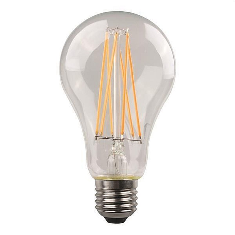 Λαμπτήρας LED E27 A60 11Watt Ψυχρό Λευκό 6500Κ Filament Cross 147-78005 EUROLAMP