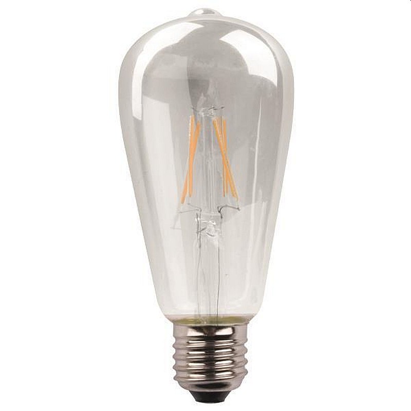 Λαμπτήρας Led E27 ST64 11Watt Ψυχρό λευκό 6500Κ Dimmable Filament Crossed 147-78480 EUROLAMP