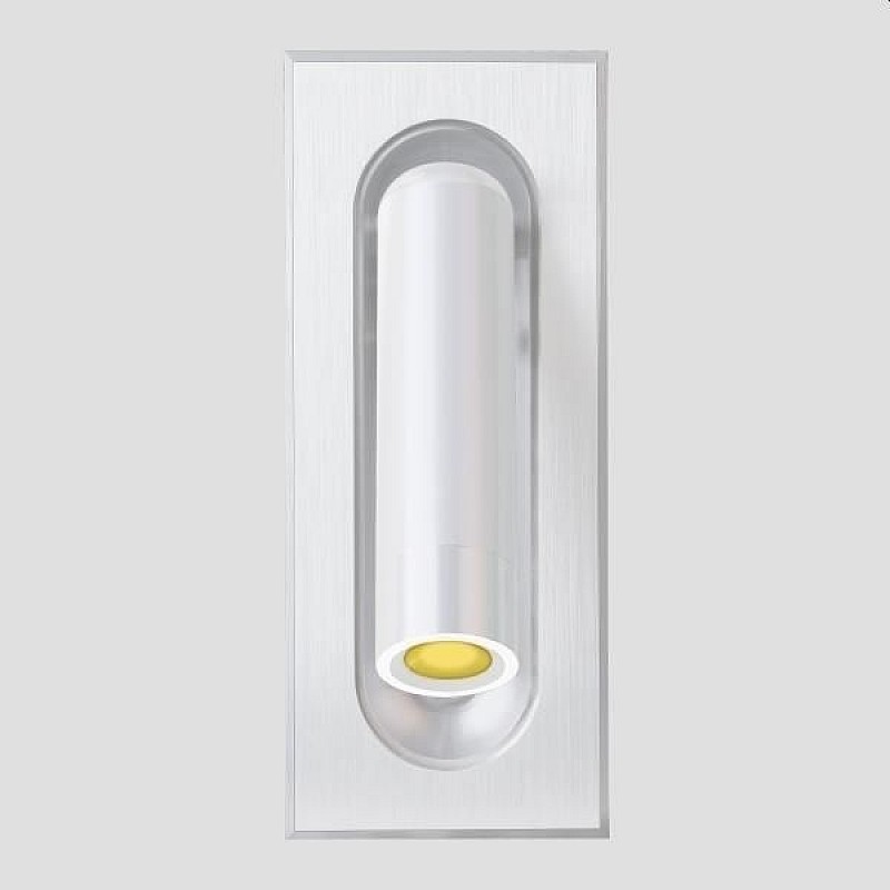 Φωτιστικό Απλίκα τοίχου χωνευτή LED 3W Θερμό Λευκό 3000Κ Λευκό σώμα A170 145-50002 Eurolamp