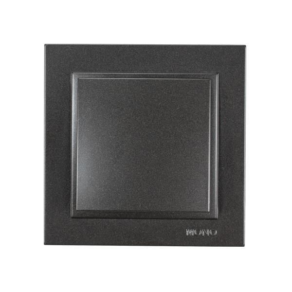 Διακόπτης Απλός χωνευτός  Μαύρο 152-10300 MONO ELECTRIC Despina by Eurolamp