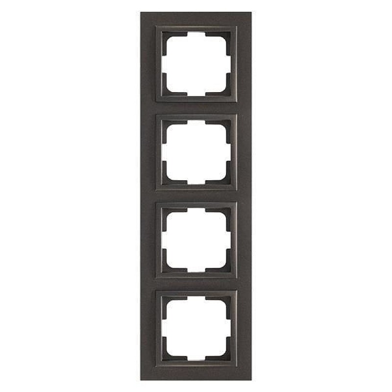 Πλαίσιο 4 θέσεων Μαύρο 152-10383 MONO ELECTRIC Despina by Eurolamp