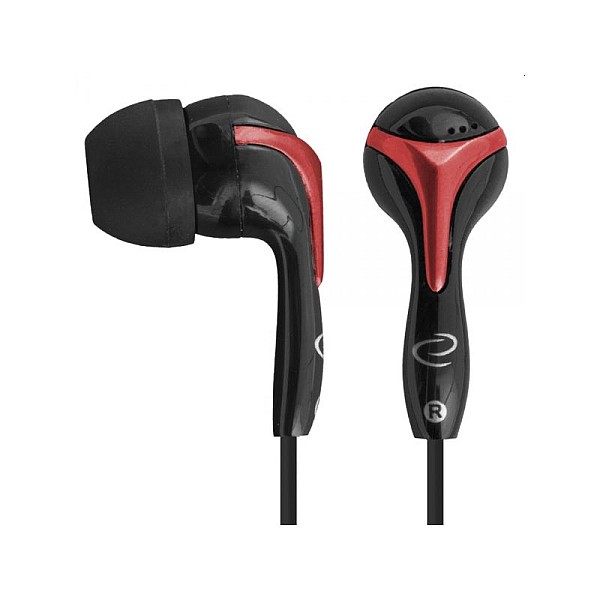 Stereo Ακουστικά  μαύρο κόκκινο χρώμα EH123  Esperanza