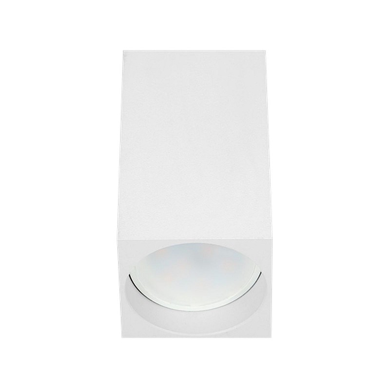 ORNO Φωτιστικό σποτ Οροφής GU10 τετράγωνο downlight 50W BARBRA DLR λευκό αλουμινίου OR-OD-6142W
