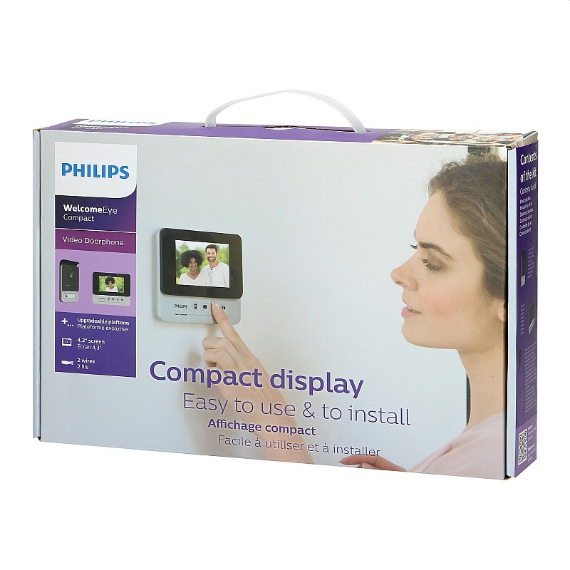 Philips WelcomeEye Compact video doorphone set, 4.3" Έγχρωμο Κιτ Θυροτηλεόρασης DES 9300 VDP/29