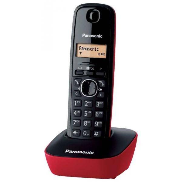 Ασύρματο Ψηφιακό Τηλέφωνο Panasonic KX-TG1611 Μαύρο-Κόκκινο