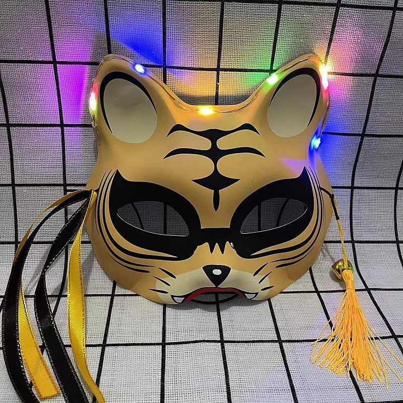 Αποκριάτικο Αξεσουάρ-Halloween μάσκα γάτα φωτιζόμενη σε διάφορα σχέδια OEM