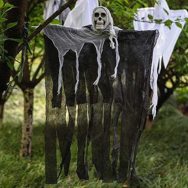 Αποκριάτικο Στολίδι-Halloween  Κρεμαστός Σκελετός σε διάφορα χρώματα OEM