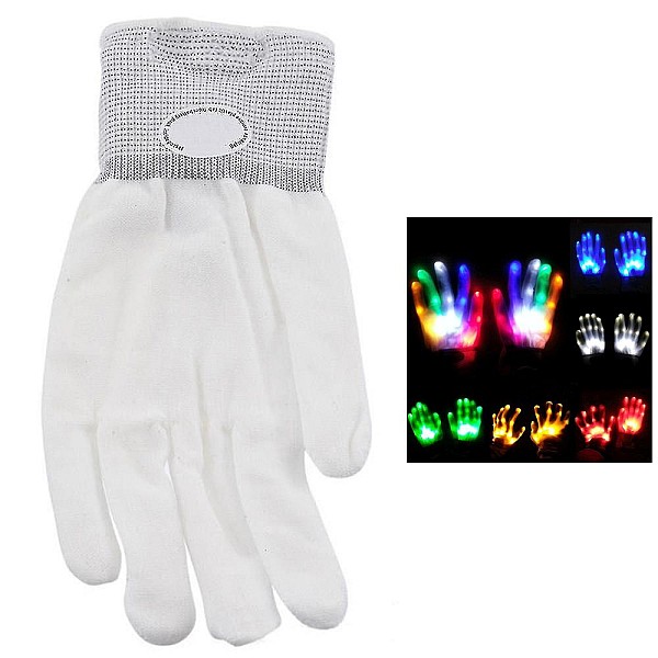 Αποκριάτικο Αξεσουάρ-Halloween Γάντια Φωτιζόμενα Led Glowing Gloves OEM
