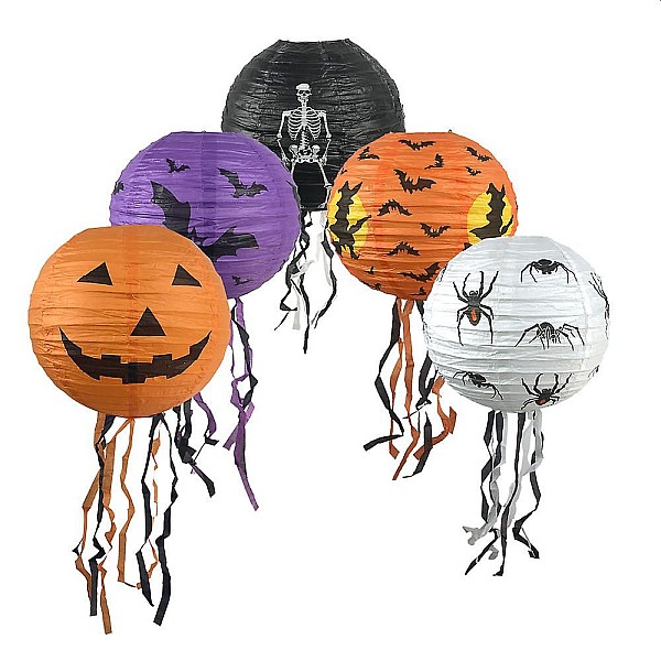 Αποκριάτικο Στολίδι-Halloween Φανάρι Pumkin 20cm σε διάφορα σχέδια