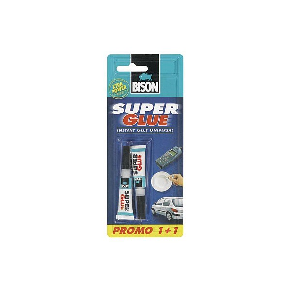 Bison Super Glue Κόλλα στιγμής 3gr 1+1 δώρο CN246306144