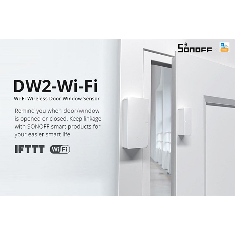 SONOFF®Smart DW2 Ασύρματη Μαγνητική Επαφή RF 433MHz  DW2-RF