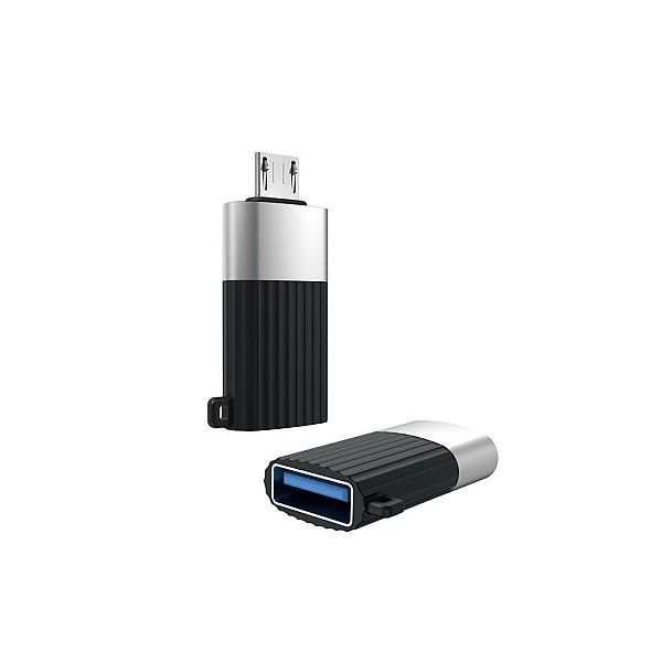 XO XO-NB149G Adaptor USB 2.0 female to Micro male Black and silver