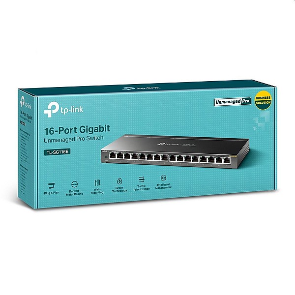 TP-LINK TL-SG116E desktop switch δικτύου 16-Port 10/100/1000Mbps V2