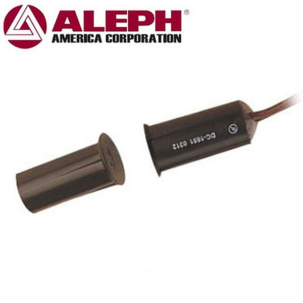 ALEPH PC-1641B Ενσύρματη χωνευτή μαγνητική επαφή χρώματος καφέ Φ9x24mm