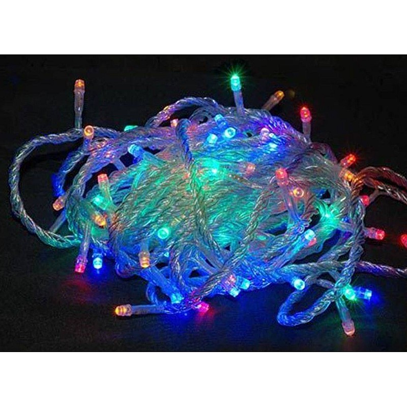 Χριστουγεννιάτικα λαμπάκια LED 100L Πολύχρωμα με κοντρόλ 8 λειτουργιών L100BAIP44 OEM