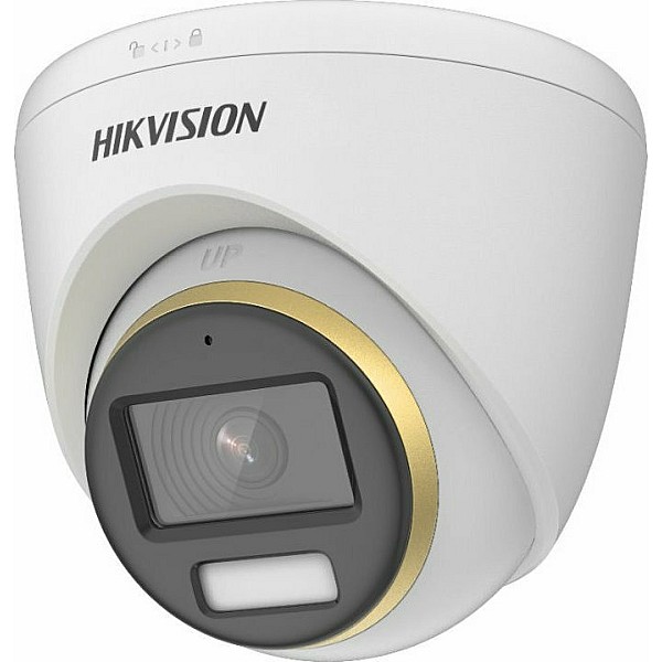 HIKVISION DS-2CE72DF3T-FS ColorVu Κάμερα DOME (Έγχρωμη Εικόνα Ημέρα - Νύχτα) Audio Over Coaxial 1080p 2.8mm IR Led 40m