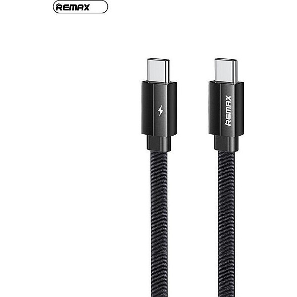 Remax RC-196c Colorado Braided USB 2.0 Cable USB-C male - USB-C male Καλώδιο Μαύρο 1m
