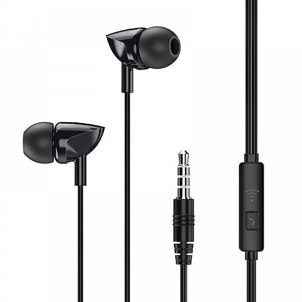 Remax RW-106 Ακουστικά με μικρόφωνο In-Ear Earphones Hands Free Μαύρο