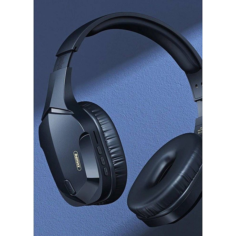 REMAX RB-750HB Bluetooth Gaming Headset with Microphone Ασύρματα στερεοφωνικά ακουστικά κεφαλής σε μπλε χρώμα