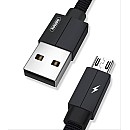 Remax Kerolla Καλώδιο Micro USB Γρήγορης φόρτισης και μεταφοράς δεδομένων σε μαύρο  χρώμα RC-094m 1m