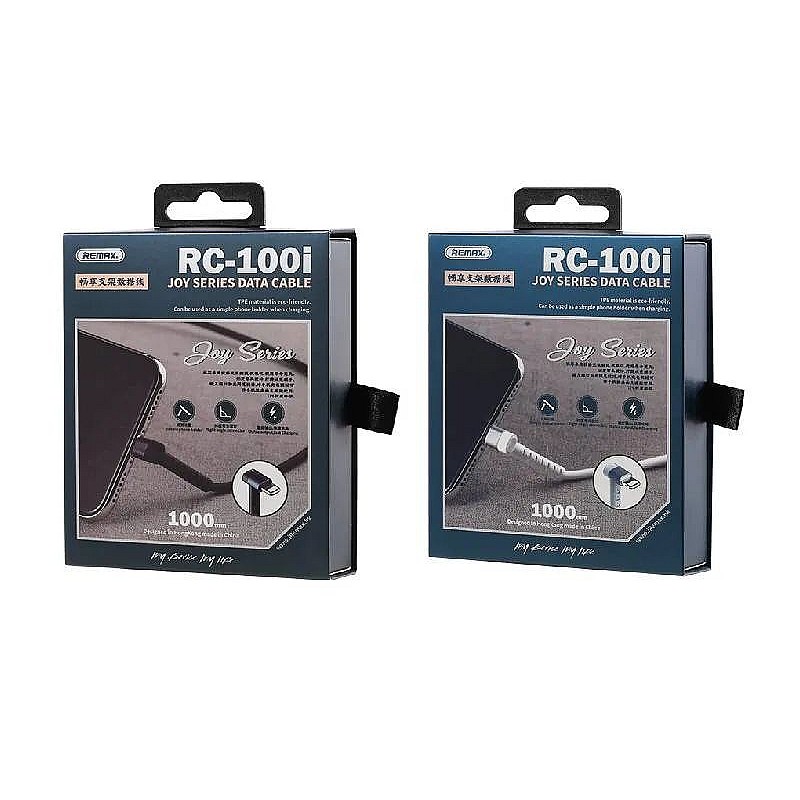Remax RC-100i JOY Καλώδιο Φόρτισης μεταφοράς δεδομένων και Βάση Στήριξης Κινητού Lightning USB 1.0m Μαύρο