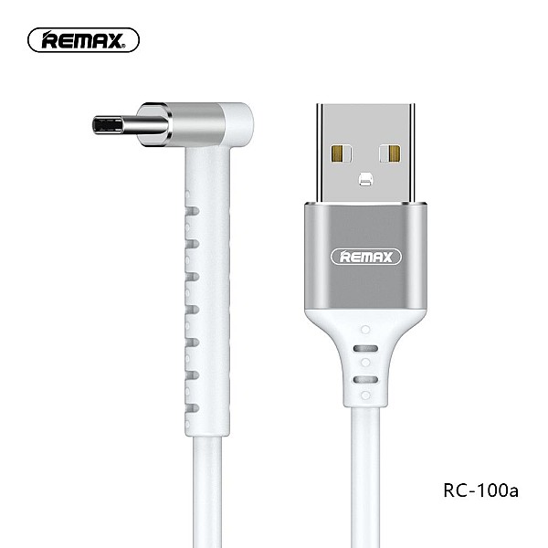 Remax RC-100a JOY Καλώδιο Φόρτισης μεταφοράς δεδομένων και Βάση Στήριξης Κινητού USB Type C 1.0m Λευκό