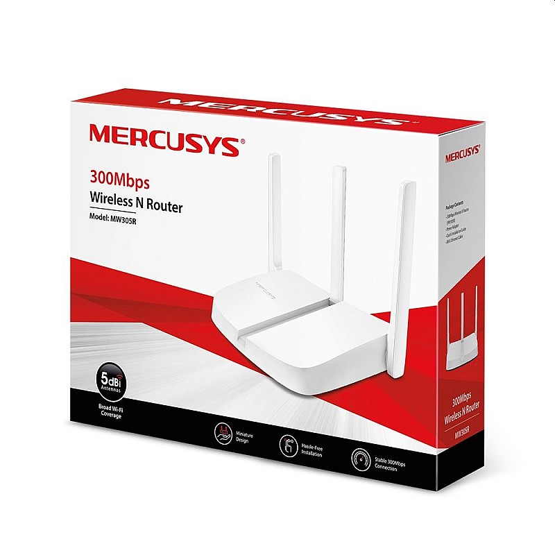 MERCUSYS MW305R Wireless N Router 300Mbps 3x5dBi FE