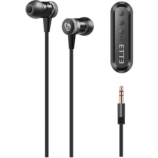 OVLENG-ETTE M7 Clip-On Bluetooth Ασύρματα στερεοφωνικά ακουστικά Πέτου σε μαύρο χρώμα V4.2