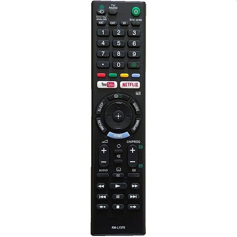 RM-L1370 Τηλεχειριστήριο τηλεόρασης Sony τύπου Original κατάλληλο για όλα τα μοντέλα LCD/LED TV HUAYU