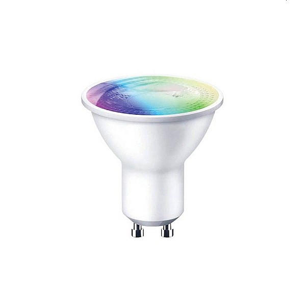 Έξυπνη λάμπα LED SPOT GU10 6W RGBW με Amazon Alexa, Google Assistant,TuyaSmart ή SmartLife SAGA 1518710 VITONE