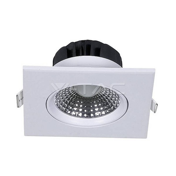 Φωτιστικό LED σποτ χωνευτό τετράγωνο 5W Λευκό VT-1100​​ V-TAC 7334 Ψυχρό λευκό 6400K