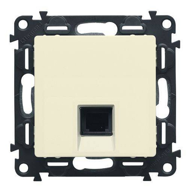LEGRAND Valena Life Πρίζα δικτύου U/UTP 1XRJ45 CAT6 χωνευτή (Κρεμ) Ivory LEGRAND Valena Life Πρίζα δικτύου U/UTP 1XRJ45 CAT6 χωνευτή (Κρεμ) Ivory