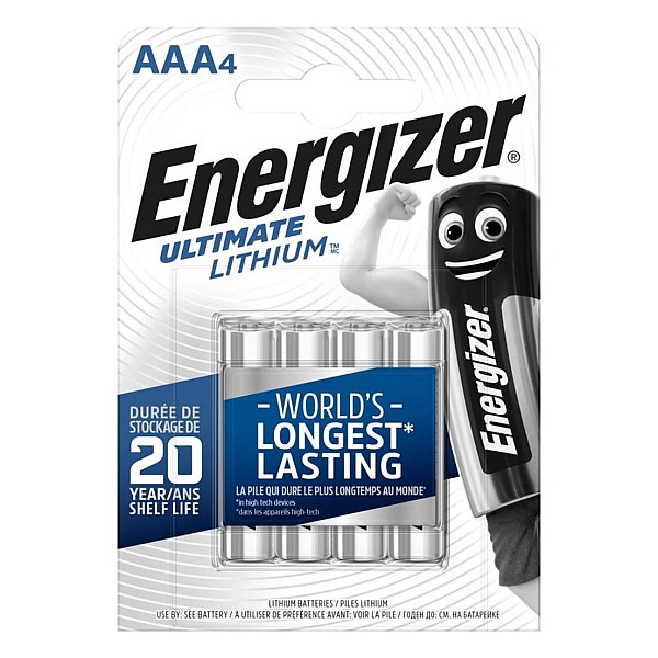 Energizer L92 Μπαταρία Λιθίου LR03/AAA Photo Battery Ultimate Lithium 4 τεμάχια