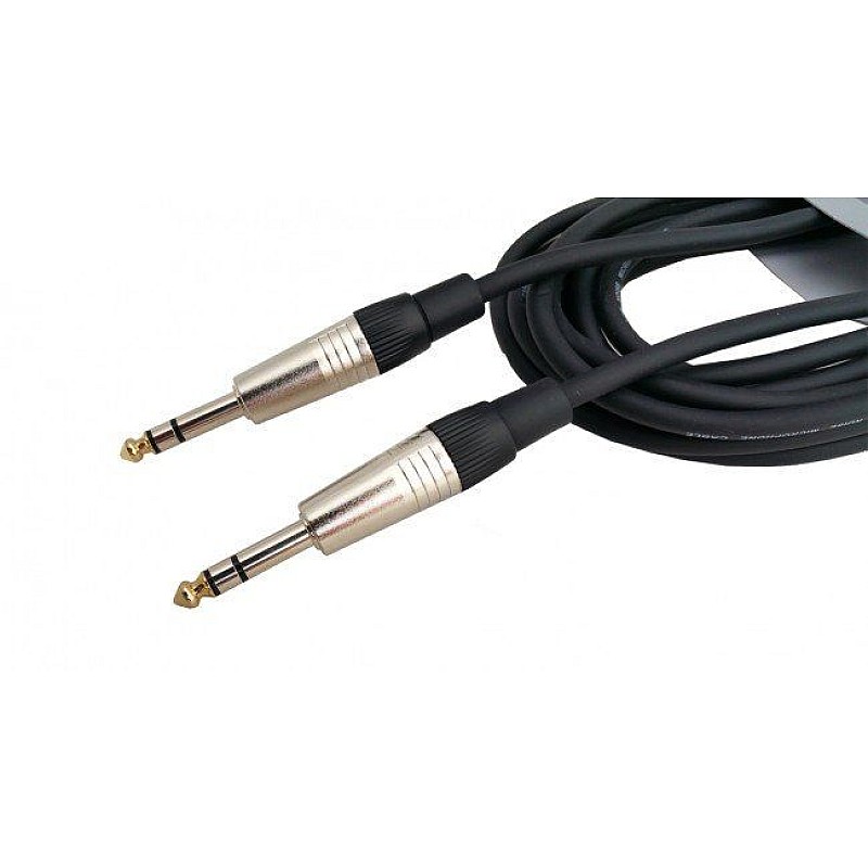 Καλώδιο STEREO 6.3mm Jack Male - Male 3m VK8075S-3 VOICE KRAFT