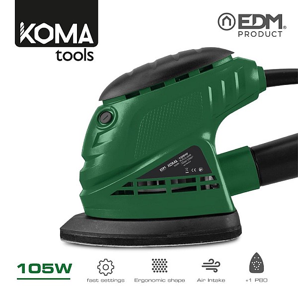 Πολυτριβείο Χούφτας/Δέλτα 105W KOMA tools 08707 EDM Spain