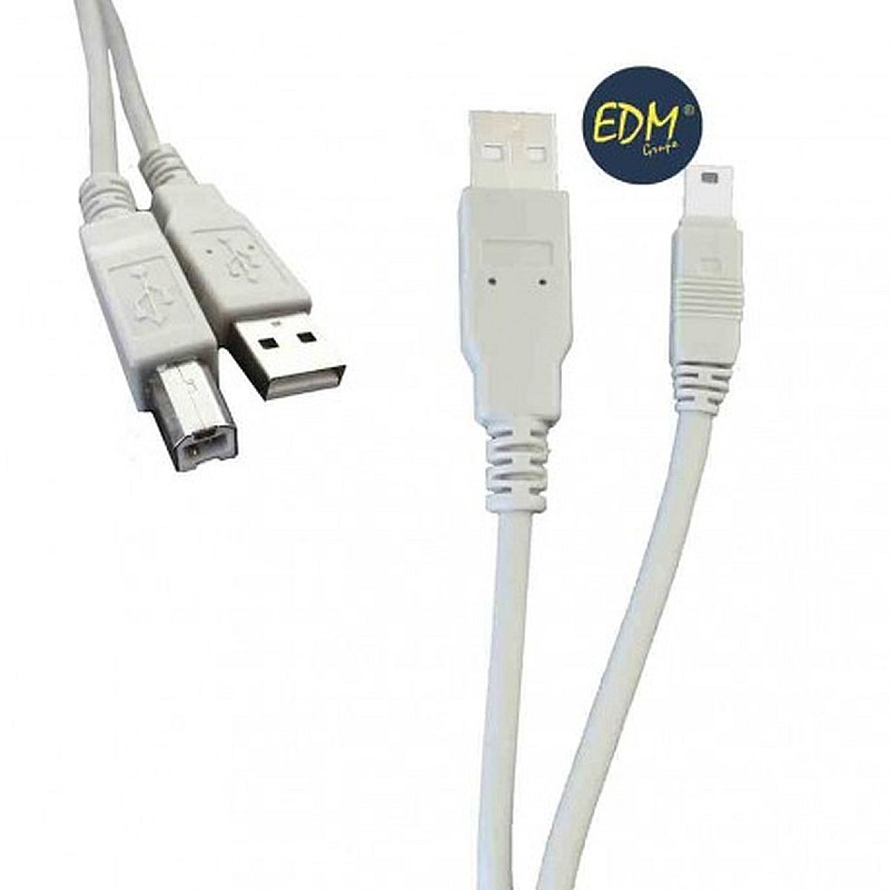 Καλώδιο επέκτασης USB τύπου A to B male  μήκους 1,8m  51250 EDM