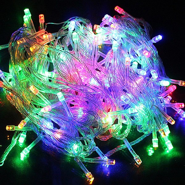 Χριστουγεννιάτικα λαμπάκια LED 100L Πολύχρωμα με κοντρόλ 8 λειτουργιών  A193 LANHO